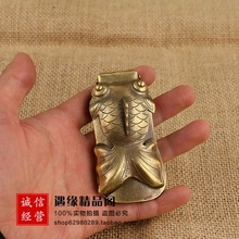 Make old brass goldfish shoes in imitation of antiquity (seal carving. boy) 2024 - buy cheap