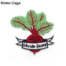 Homegaga patches bordados diy para escritório, apliques para costura de roupas de fazenda d1728 2024 - compre barato