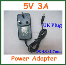50pcs UK Plug AC 100-240V Converter Adapter to DC 5V 3A 4.0x1.7mm / 4.0*1.7mm Charger Power Supply Adapter Universal 2024 - buy cheap