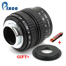 Pixco-lente de TV para cámara de montaje en C, 50mm, F1.4, 2/3 ", lente de TV/CCTV en negro 2024 - compra barato