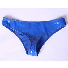 Panties Sexy Women Fetish PVC Panties Thong Wetlook Low Waisted Femme G String Erotic Lingerie Faux Leather Panties Plus Size 2024 - buy cheap