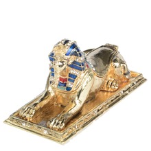 Egypt Style Sphinx Trinket Box Tourist Souvenir Metal Crafts Ring Holder Jewelry Box Desktop Decoration 2024 - buy cheap