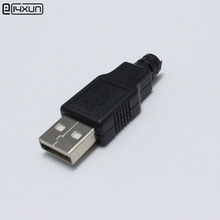 Adaptador de conector 3 en 1 para cable OD de 3,0mm, Conector Micro USB tipo A para soldadura, color negro, DIY, 5 Juegos 2024 - compra barato