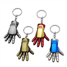 New Marvel Iron Man Keychains Metal Avengers Endgame Tony Stark Arm Glove Figure Toys Pendant Gift 2024 - buy cheap