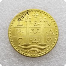 США 1786 Лима Стиль Золото doubloon копия памятные монеты-копии монет медаль коллекционные монеты 2024 - купить недорого