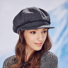 2016 винтажная модная шерстяная женская шапка, восьмиугольная кепка, Дамская Шляпка газетчика, дезера, берет шляпа художника 10 2024 - купить недорого