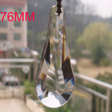 40 unids/lote 76mm de cristal accesorios de iluminación de cristal prismas de vidrio de corte colgante 2024 - compra barato