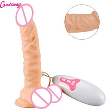 Quiet vibration Lifelike Lover Classic Curved Realistic Dildo Vibrator 8.5 Inch suction cup Adult sex toy for women 2024 - buy cheap