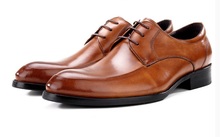 Модные черные/коричневые деловые туфли, мужские классические туфли, деловая обувь из натуральной кожи, мужские свадебные туфли 2024 - купить недорого