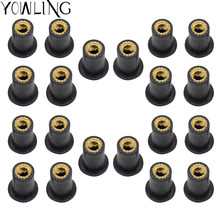 M5 Motorcycle Accessories Windscreen Well nut Rubber Well Nuts Screw Bolt for HONDA ST1300/ST1300A VFR800 CBR125R CB190 XADV 750 2024 - buy cheap