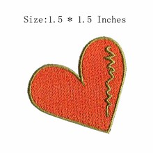 Sincere heart  1.5"wide embroidery patch  for sunny/magical/warm our heart 2024 - buy cheap