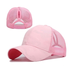 Бейсболки для бега, 2019, бейсбольная кепка с конским хвостом, женские сетчатые кепки Snapback, регулируемые спортивные кепки для бега 2024 - купить недорого