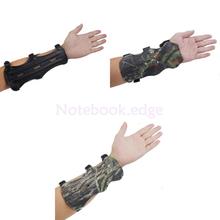Кожаные перчатки для рук с бантом для стрельбы из лука, защита для рук для мужчин и женщин, аксессуары для охоты на открытом воздухе 2024 - купить недорого