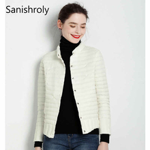 Sanishroly New Autumn Winter Women Short Coat Tops Ultra Light Down Coat Parka Female Slim White Duck Down Jacket Plus Size S677 2024 - buy cheap