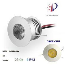 3w LED Cabinet Light 25D  Kitchen Furniture Lamp DC3V/600mA Or DC12-24V Input 30mm Cutout With Cree Chip DIY Spot Downlight 8pcs 2024 - buy cheap