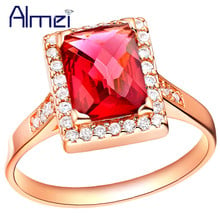 Women Ring Female Jewellery Silver Lady Anillos De Compromiso Engagement Rings Womens Jewellery Fashion Summer Style Almei J201 2024 - buy cheap