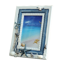 Home Decor Mediterranean Style Wooden Photo Frame Creative Gifts Wooden Crafts Home Gifts Mediterranean Photo Frames 2024 - buy cheap
