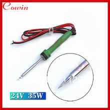 Free shipping Mini portable high quality DC24V Soldering Iron Solder welding heating pen gun 35W 2024 - buy cheap