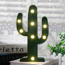 Led Night Light Lamp Lighting Children Cactus Shape String Lights Led Christmas Tree Decoration Lights Home Party Holiday 2024 - buy cheap