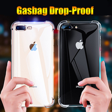 Gasbag 2M Drop Proof Soft Case for iphone XR X 10 XS MAX 7 8 6 6S Plus SE 5S 5 Clear TPU Silicone Full Coverage Protect Cover 2024 - buy cheap