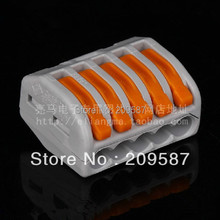 5x Cable Terminal Block Wire Spring Connector (5 Pin 32A Push Clamp Solderless) 2024 - buy cheap