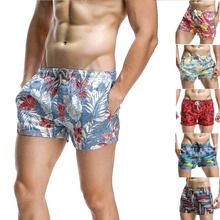 New SEOBEAN men's shorts print spotrs shorts Quick Drying Men Shorts Beach Shorts 6 colors size S/M/L/XL 2024 - buy cheap