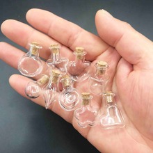 Mix Shape Glass Bottles with Cork Small Jars Wishing Bottles Bracelets Pendant Gift Drift Bottles Vial Jars Wedding Decor 50PCS 2024 - buy cheap