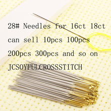 NJCS 10 pcs / lot #28 Needles for aida 16ct fabric Top Quality  cross stitch needles, embroidery needles #28, 2024 - buy cheap