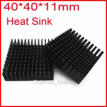 Frete grátis 5pcs dissipador de calor radiador de calor 40*40*11mm pequeno radiador-preto 2024 - compre barato