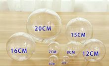 100pcs 12cm Acrylic Ball Clear Plastic Ball for Flower Preservation Container Candy Box Transparent Hollow Sphere Hanging Decor 2024 - buy cheap