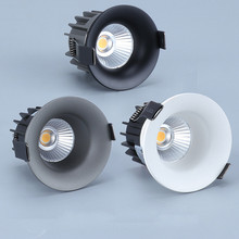 Luminária led regulável, antirreflexo, 5w, 7w, 10w, 110v, 230v, para embutir no teto, iluminação interna 2024 - compre barato