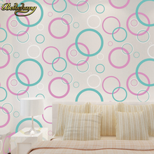 Beibehang círculo curva de relieve metálico wallpaper roll moderno comedor de PVC de la pared de fondo papel para sala 2024 - compra barato