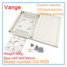 4 шт./лот бежевый цвет Настенный электронный корпус 145*200*64 мм экструдированный ABS пластиковый распределительный ящик для устройства усилителя мощности 2024 - купить недорого