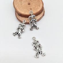 High quality 17 pcs metal clown charms clown Pendants fit DIY handmade necklace earring bracelet charms Jewelry Making 2024 - compre barato