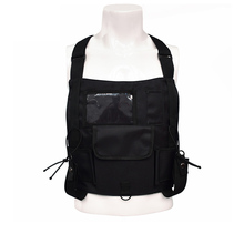 Функциональный Тактический Жилет Molle, черная Военная нагрудная сумка, тактическая сумка на талию, нагрудная сумка для раций и радио, поясные сумки Kanye 2024 - купить недорого