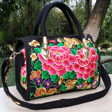 New National Embroidery Bohemian Women Handbag!Nice Vintage Floral Embroidered Lady Shoulder&Crossbody bags Multi-use Flap bags 2024 - buy cheap