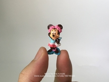 Disney boneco do mickey mouse e da minnie com 2.8cm, decoração de postura do anime, coleção de estatueta de brinquedo para crianças meninos, presente 2024 - compre barato