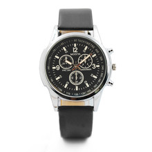 2018 Watch Men Fashion Three Eye Watches Quartz Men's Watch Blue Glass Belt Watch Men Male Clock Relogio Masculino Drop Shipping 2024 - buy cheap