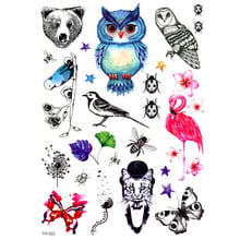 5pcs Little Cute Animals Waterproof Temporary Tattoos Men fruits Tatouage Temporaire Femme Birds Henna Tattoo Temporary tatoo 2024 - buy cheap