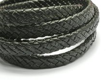 5 meter Black Flat Braided 10X4mm Synthetic Leather Cord Home jewely bracelet rope accessories 2024 - buy cheap