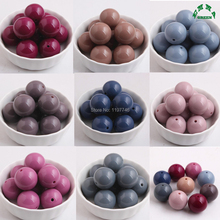 Round Beads Acrylic Chunky Beads for DIY Jewelry making 6mm to 20mm Solid Color Loose Beads for girls Bubblegum Beads for Kids 2024 - buy cheap