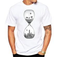 Summer Men t shirt Fashion The evolution of the world Design t-shirt Short Sleeve Sand Timer Shaped Hipster Tees Tops 2024 - buy cheap