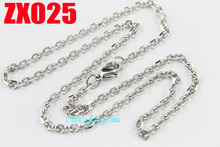 16"-38" 3mm Elliptic stainless steel necklace four surface grinding chain fashion jewelry parts chains 20pcs ZX025 2024 - buy cheap