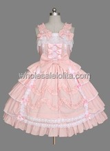 Cheap Cute Pink Sweet Lolita Dress Sleeveless Dresses 2024 - buy cheap