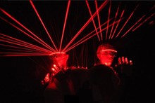 Gafas láser rojas para fiestas, 12 unidades, influjo de personas, gafas intermitentes de escenario, envío gratis 2024 - compra barato