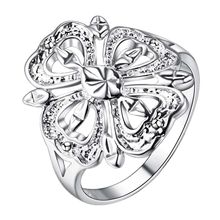 Anillo de plata con forma de flor clásica para mujer y hombre, joyería fina de plata para regalo, GHQDTMLT BQGLNLQD 2024 - compra barato