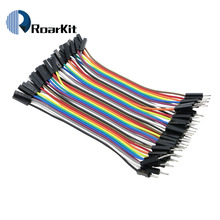 1lot =40pcs 10cm 2.54mm 1pin 1p-1p male to female jumper wire Dupont Ribbon Cable for arduino 2024 - buy cheap