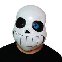 Японская аниме маска для косплея Undertale Sans, латексная маска на всю голову, шлем для Хэллоуина вечерние НКИ, карнавала, реквизит 2024 - купить недорого