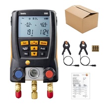 Testo 550 0563 1550 Car Pressure Gauge Refrigeration Digital Vacuum Pressure Manifold Tester Meter with 2pcs Clamp 2024 - buy cheap