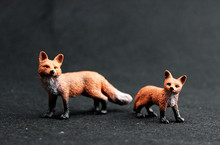 Фигурка дикой природы, зоопарк, животное, красная лиса, коллекционные фигурки, обучающие игрушки для детей, подарок 2024 - купить недорого